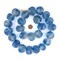 Super Jumbo Recycled Glass Beads - Beaded Wall Hangings - Extra Large African Sea Glass Beads 32-35mm - The Bead Chest (Blue Swirl)